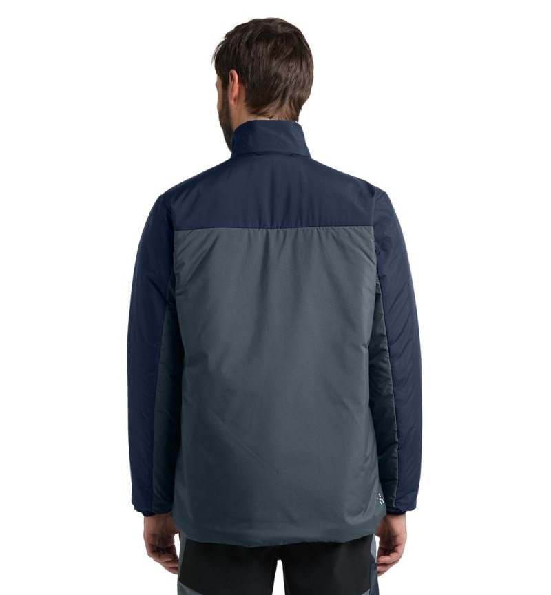 Men's Haglöfs Mimic Silver Jacket Insulated Jackets Blue Canada | MI92-915