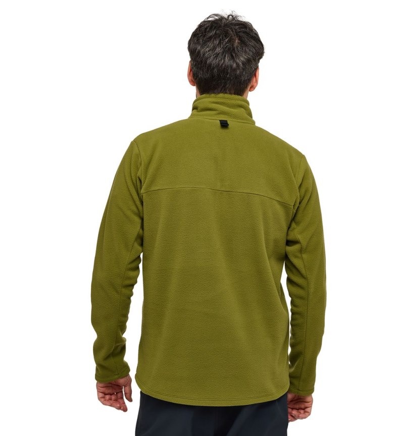 Men's Haglöfs Mora Mid Fleece Jackets Olive Green Canada | EE66-296