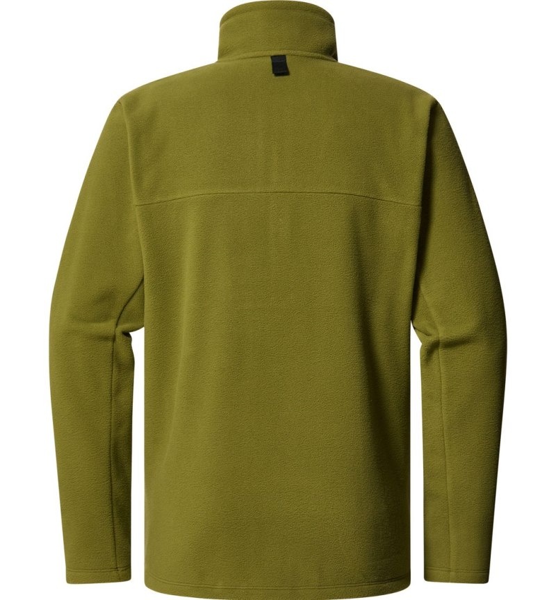 Men's Haglöfs Mora Mid Fleece Jackets Olive Green Canada | EE66-296