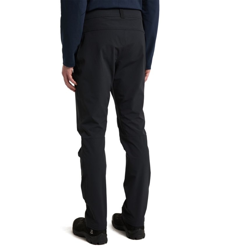 Men's Haglöfs Morän Softshell Slim Pant Softshell Trousers Black Canada | GE13-926