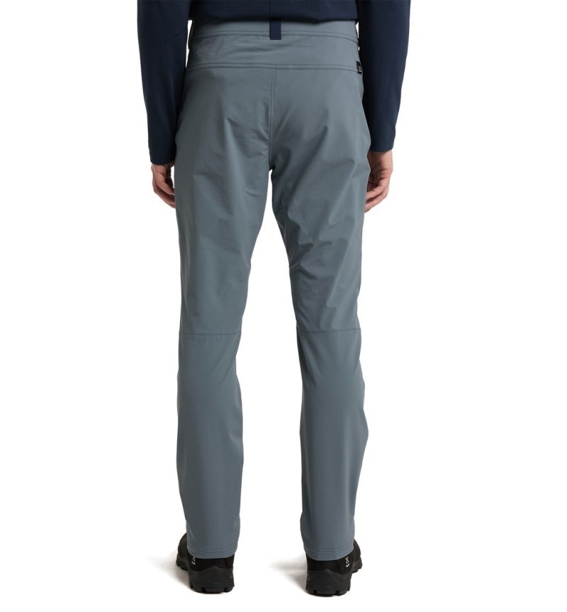 Men's Haglöfs Morän Softshell Slim Pant Softshell Trousers Blue Canada | OY04-764