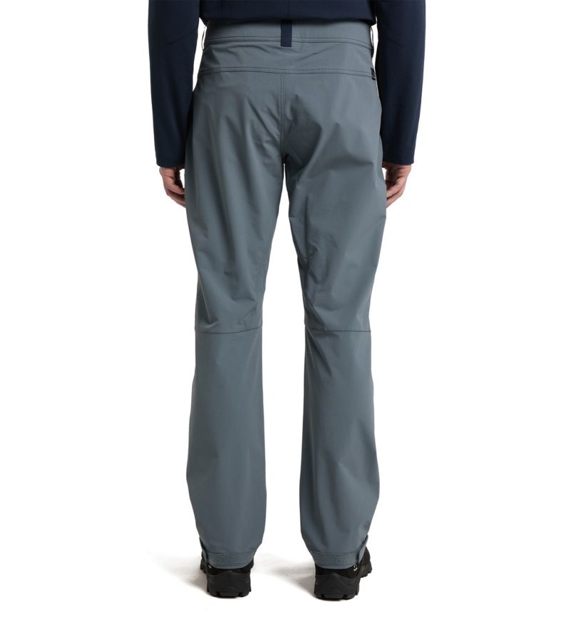 Men's Haglöfs Morän Softshell Standard Pant Softshell Trousers Blue Canada | NM45-922