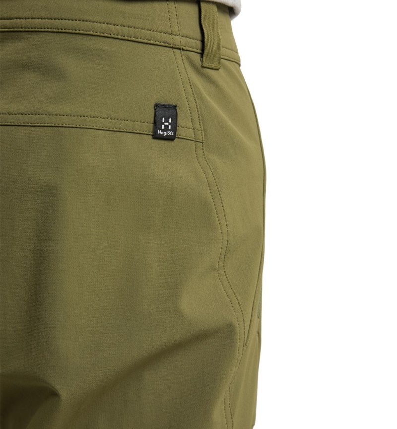 Men's Haglöfs Morän Softshell Standard Pant Softshell Trousers Olive Green Canada | SR35-599