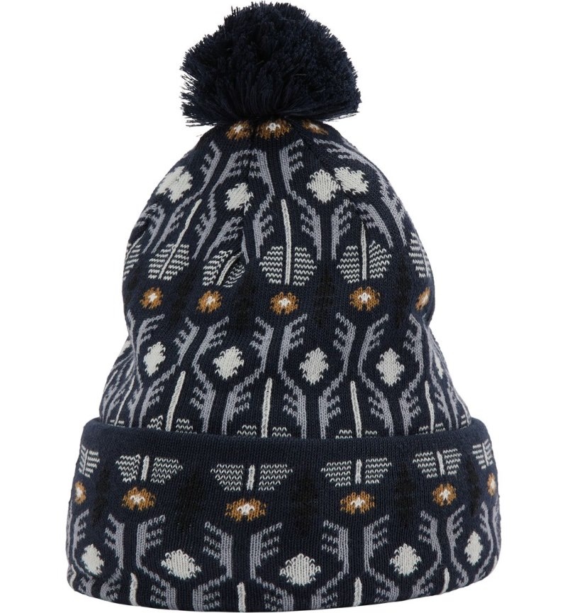 Men's Haglöfs Mountain Jaquard Beanie Beanies Blue Canada | HU51-169