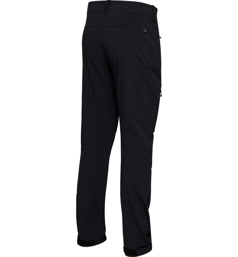 Men's Haglöfs Move Softshell Standard Pant Softshell Trousers Black Canada | UY96-866