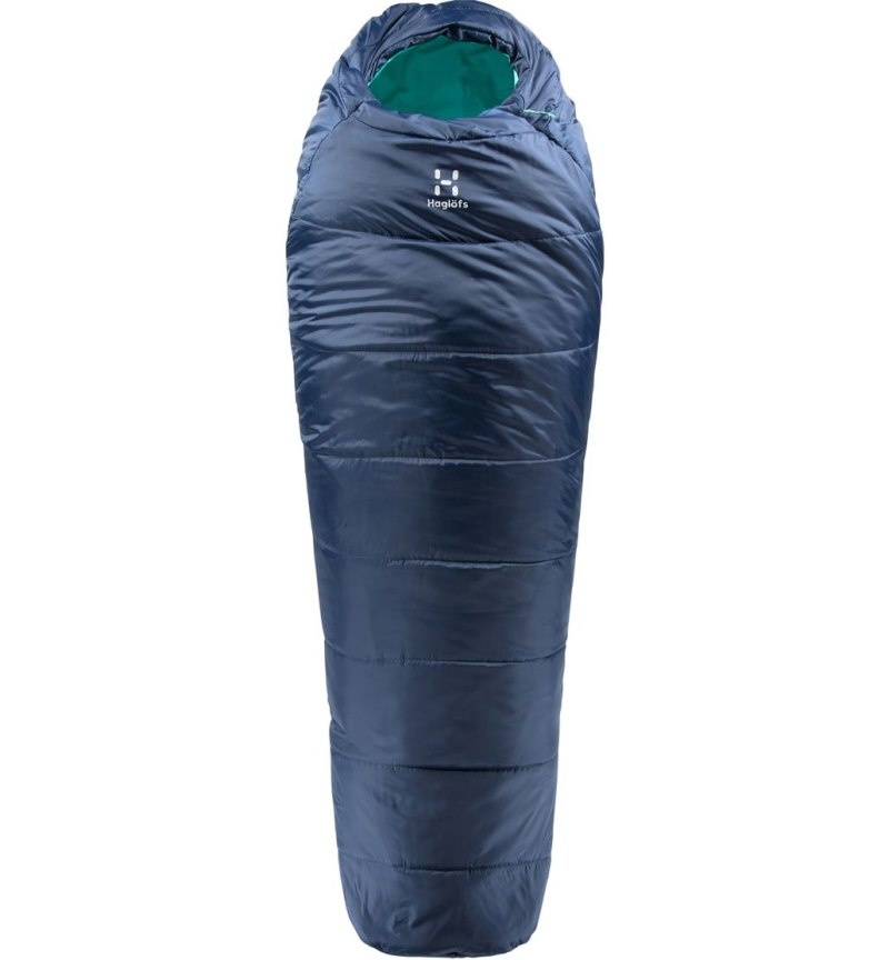 Men\'s Haglöfs Musca -13 Sleeping Bags Deep Blue / Mint Canada | YX54-991