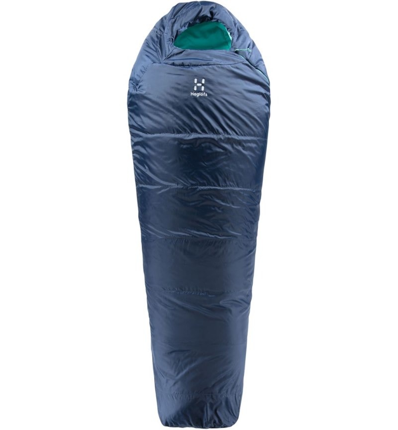 Men\'s Haglöfs Musca -1 Sleeping Bags Deep Blue / Mint Canada | AX57-634