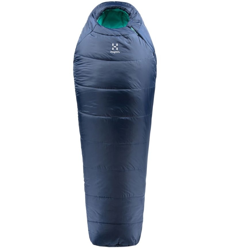 Men's Haglöfs Musca -26 Sleeping Bags Deep Blue / Mint Canada | TW60-570