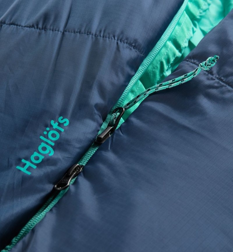 Men's Haglöfs Musca -26 Sleeping Bags Deep Blue / Mint Canada | TW60-570