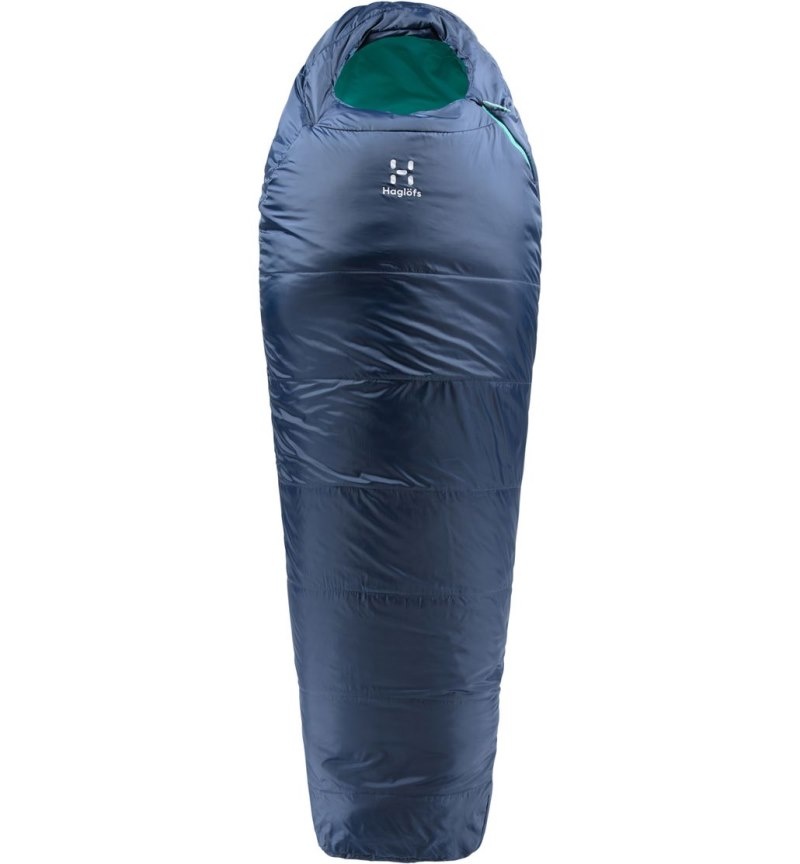 Men\'s Haglöfs Musca -5 Sleeping Bags Deep Blue / Mint Canada | KU96-106