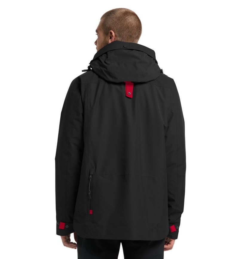 Men's Haglöfs Orsa Jacket Windbreaker Black Canada | ST89-435