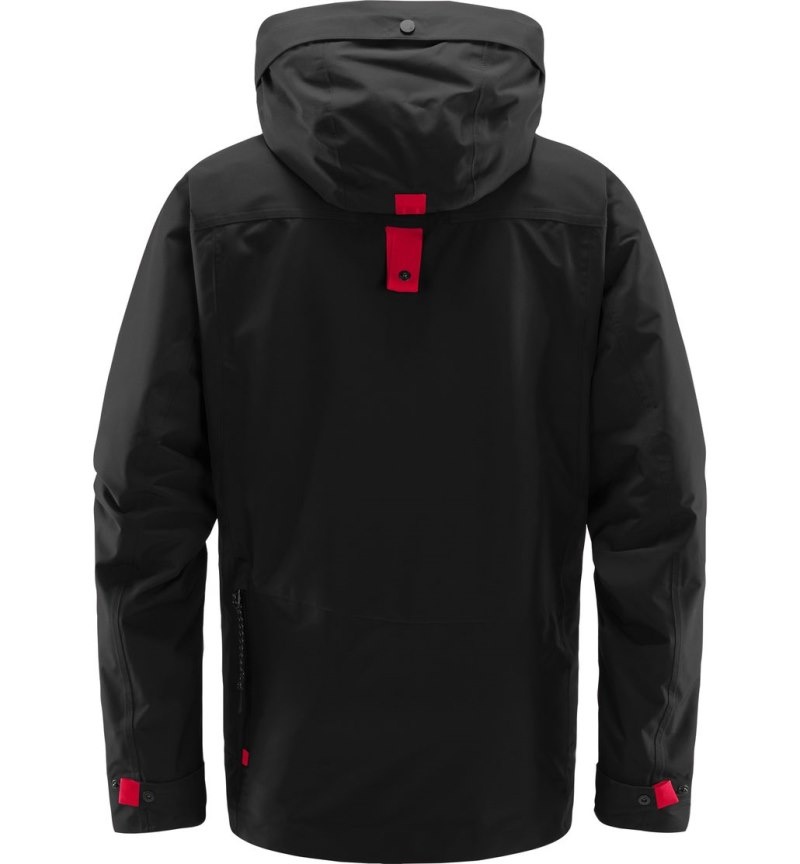 Men's Haglöfs Orsa Jacket Windbreaker Black Canada | ST89-435