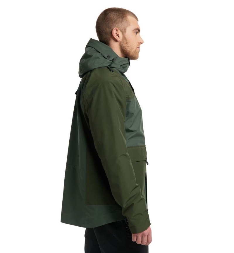 Men's Haglöfs Orsa Jacket Windbreaker Green / Green Canada | PF37-940