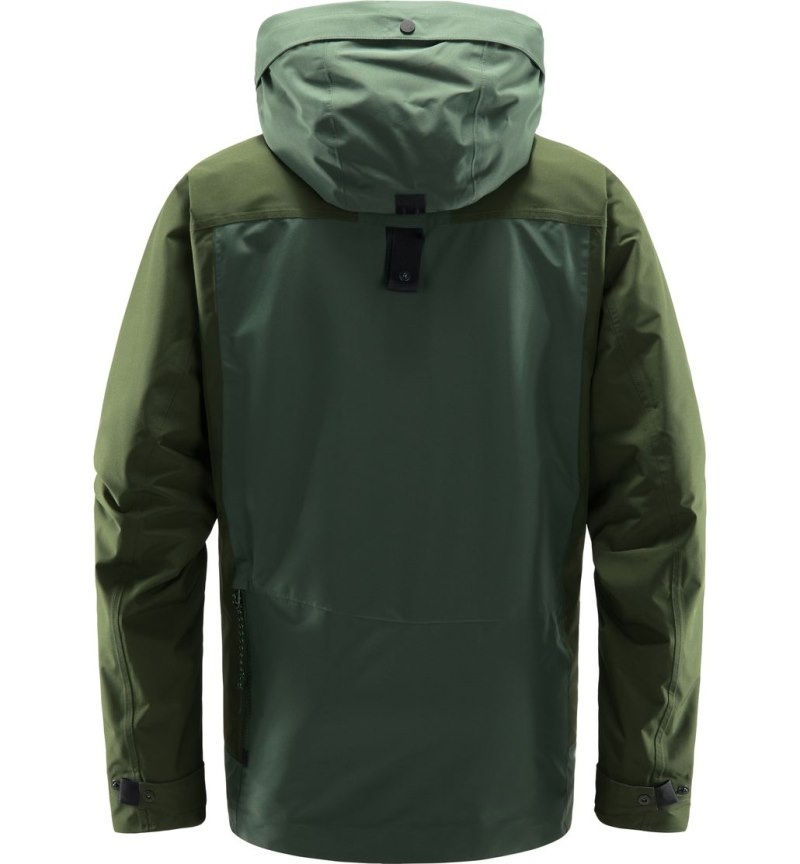 Men's Haglöfs Orsa Jacket Windbreaker Green / Green Canada | PF37-940