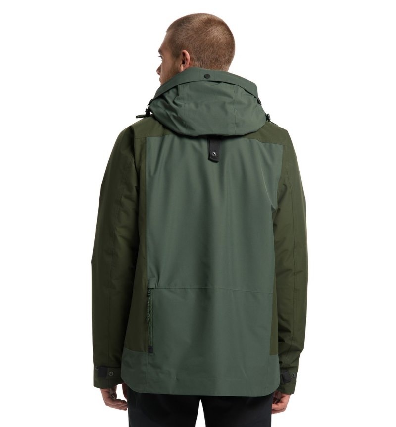 Men\'s Haglöfs Orsa Jacket Windbreaker Green / Green Canada | PF37-940