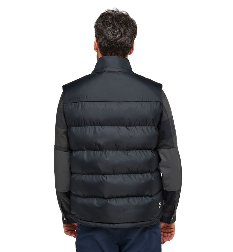 Men's Haglöfs Puffy Mimic Vest Insulated Jackets Black Canada | UE49-225