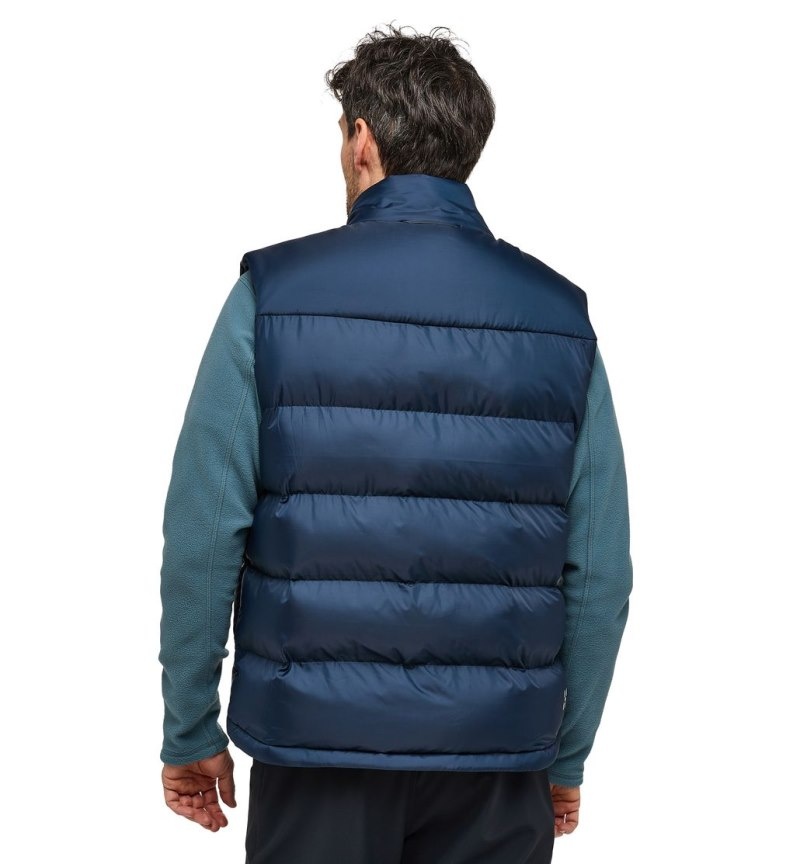 Men's Haglöfs Puffy Mimic Vest Insulated Jackets Blue Canada | YT05-339