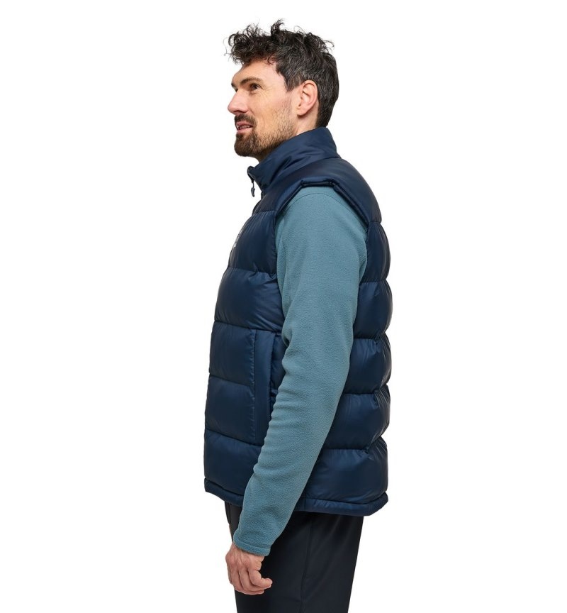 Men's Haglöfs Puffy Mimic Vest Insulated Jackets Blue Canada | YT05-339