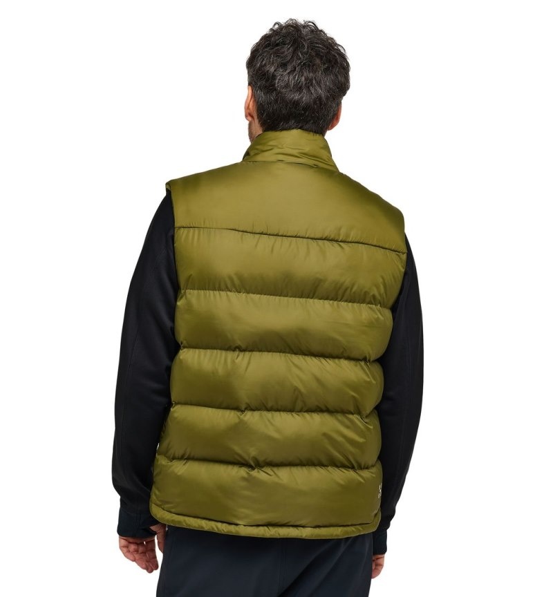 Men's Haglöfs Puffy Mimic Vest Insulated Jackets Olive Green Canada | DF27-816