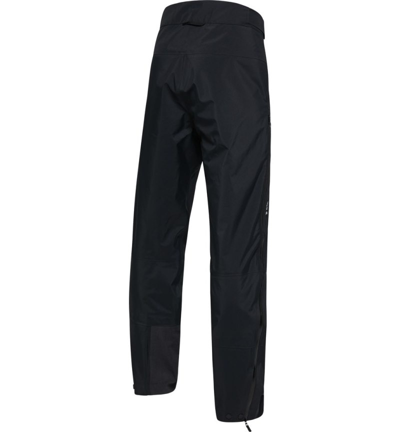 Men\'s Haglöfs ROC GTX Pant Waterproof Trousers Black Canada | LH61-914