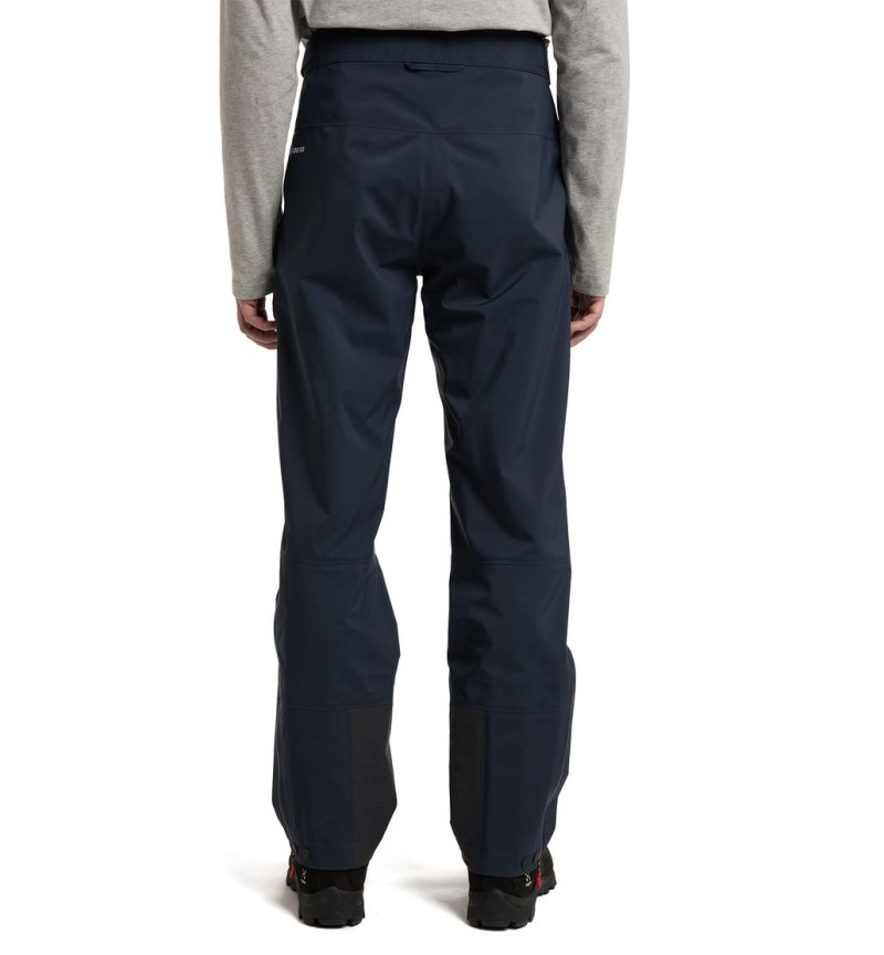 Men's Haglöfs ROC GTX Pant Waterproof Trousers Blue Canada | UQ26-646