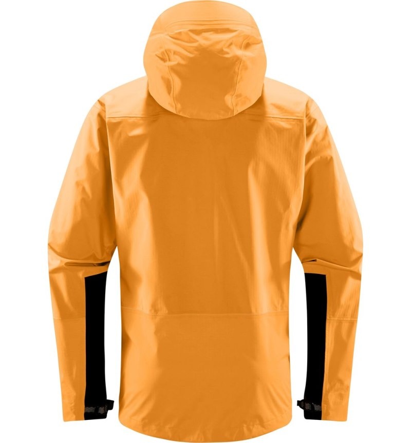 Men's Haglöfs ROC Mono Proof Jacket Windbreaker Yellow Canada | QG30-560