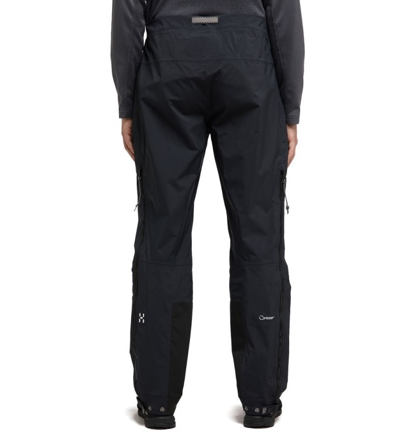 Men's Haglöfs ROC Mono Proof Pant Waterproof Trousers Black Canada | ZK25-590