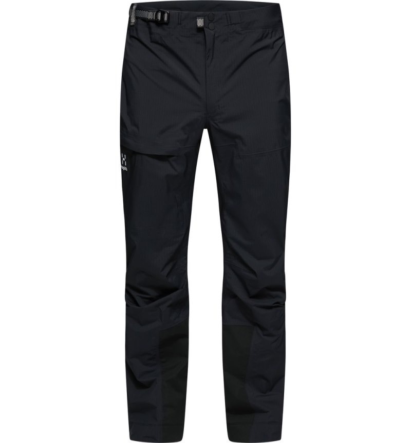 Men's Haglöfs ROC Mono Proof Pant Waterproof Trousers Black Canada | ZK25-590