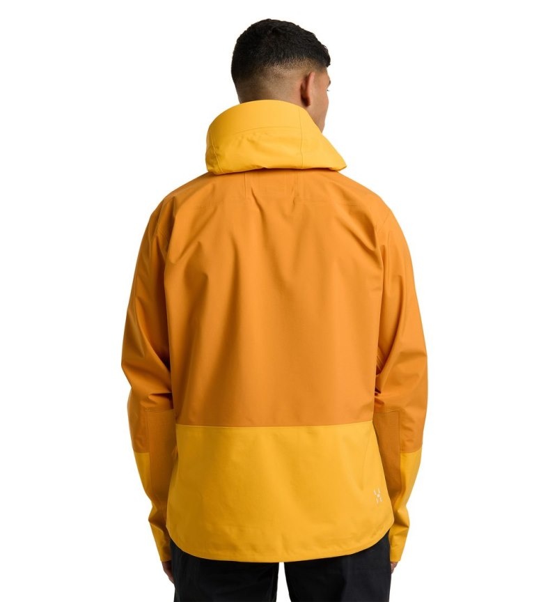 Men's Haglöfs ROC Sloper Proof Jacket Windbreaker Yellow / Yellow Canada | CN50-961