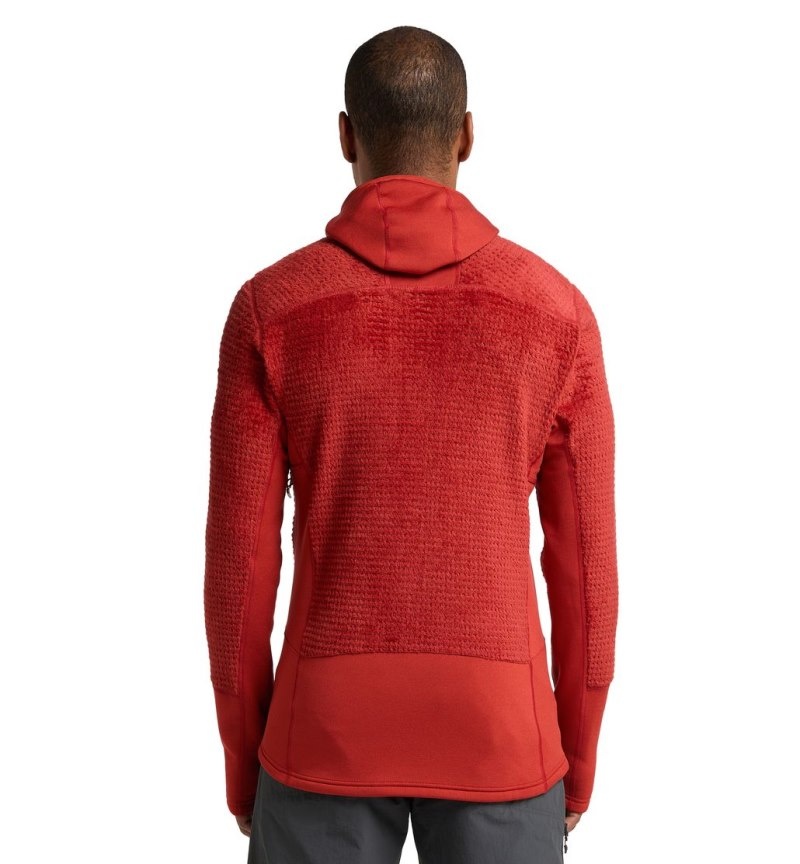 Men's Haglöfs ROC Spitz Mid Hood Fleece Jackets Corrosion Canada | GQ81-095