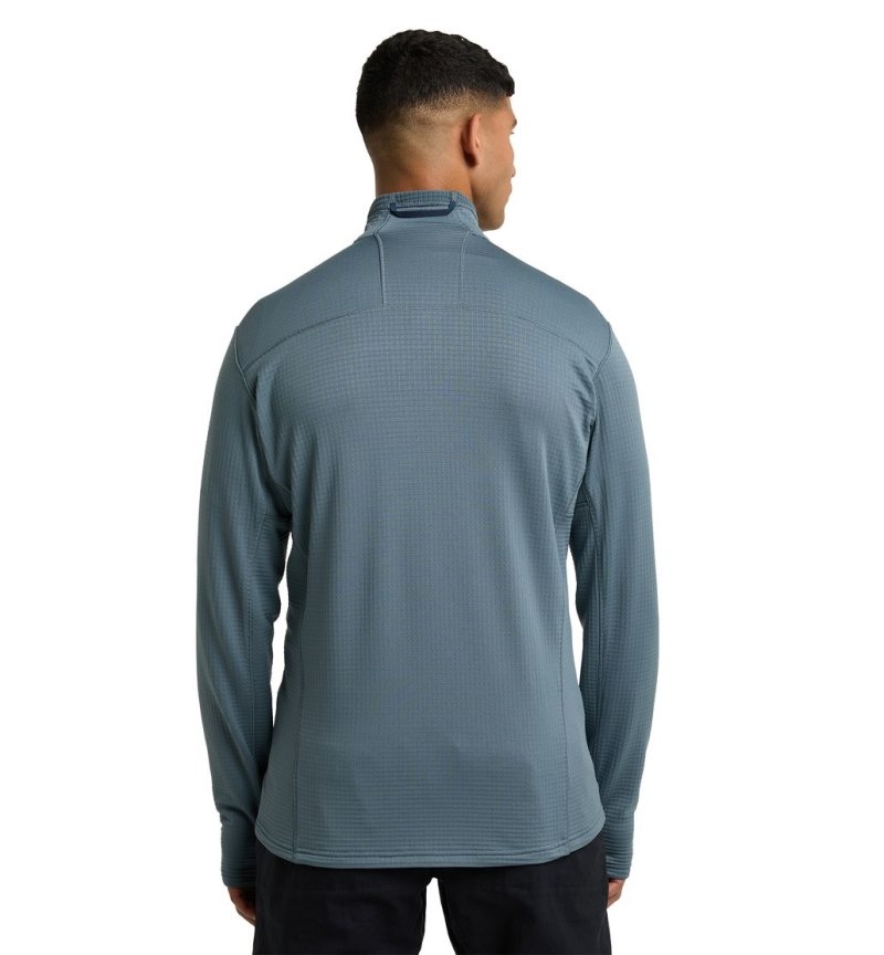 Men's Haglöfs ROC Spitz Mid Jacket Fleece Jackets Blue Canada | RK60-545