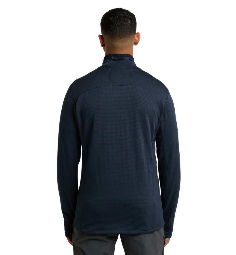 Men's Haglöfs ROC Spitz Mid Jacket Fleece Jackets Blue Canada | EV86-106