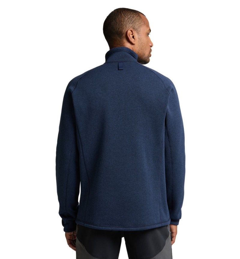 Men's Haglöfs Risberg Jacket Fleece Jackets Blue Canada | AY00-906