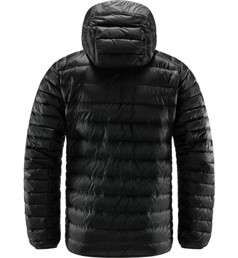 Men's Haglöfs Roc Down Hood Insulated Jackets Black Canada | ME18-425