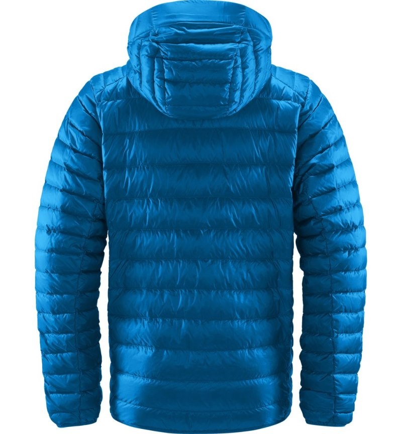 Men's Haglöfs Roc Down Hood Insulated Jackets Blue Canada | ZQ09-107