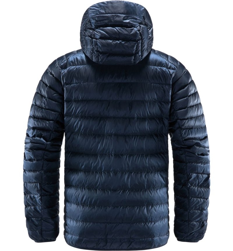 Men's Haglöfs Roc Down Hood Insulated Jackets Blue Canada | HR11-908