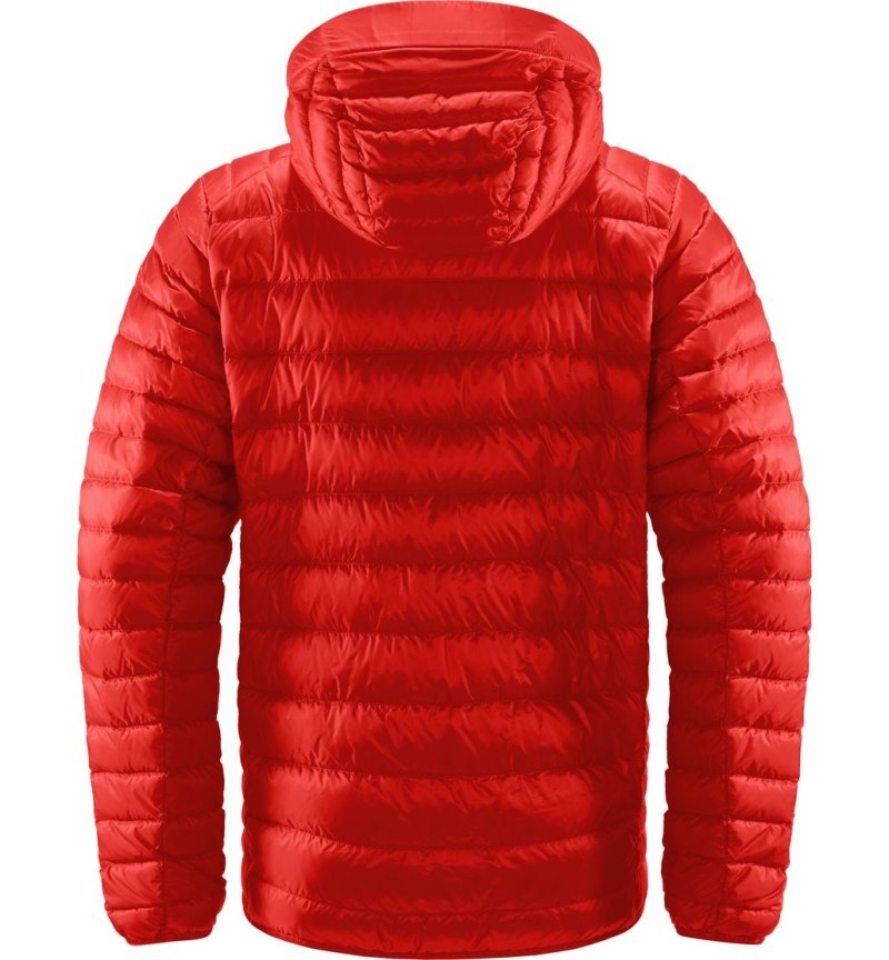 Men's Haglöfs Roc Down Hood Insulated Jackets Red Canada | AU55-727