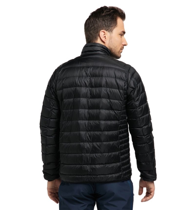 Men's Haglöfs Roc Down Jacket Insulated Jackets Black Canada | NC68-877