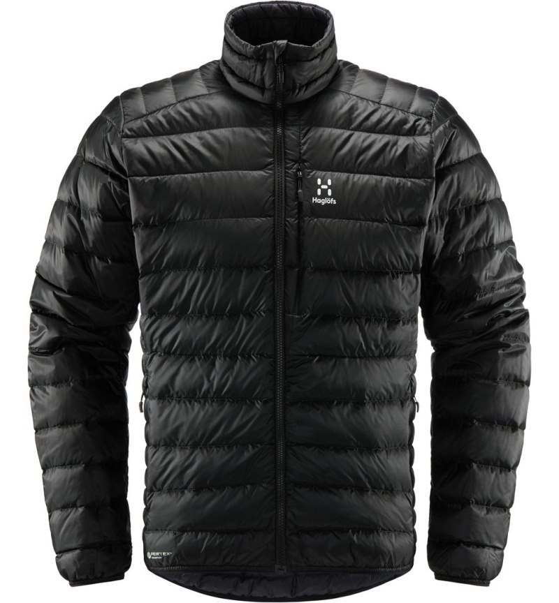 Men's Haglöfs Roc Down Jacket Insulated Jackets Black Canada | NC68-877