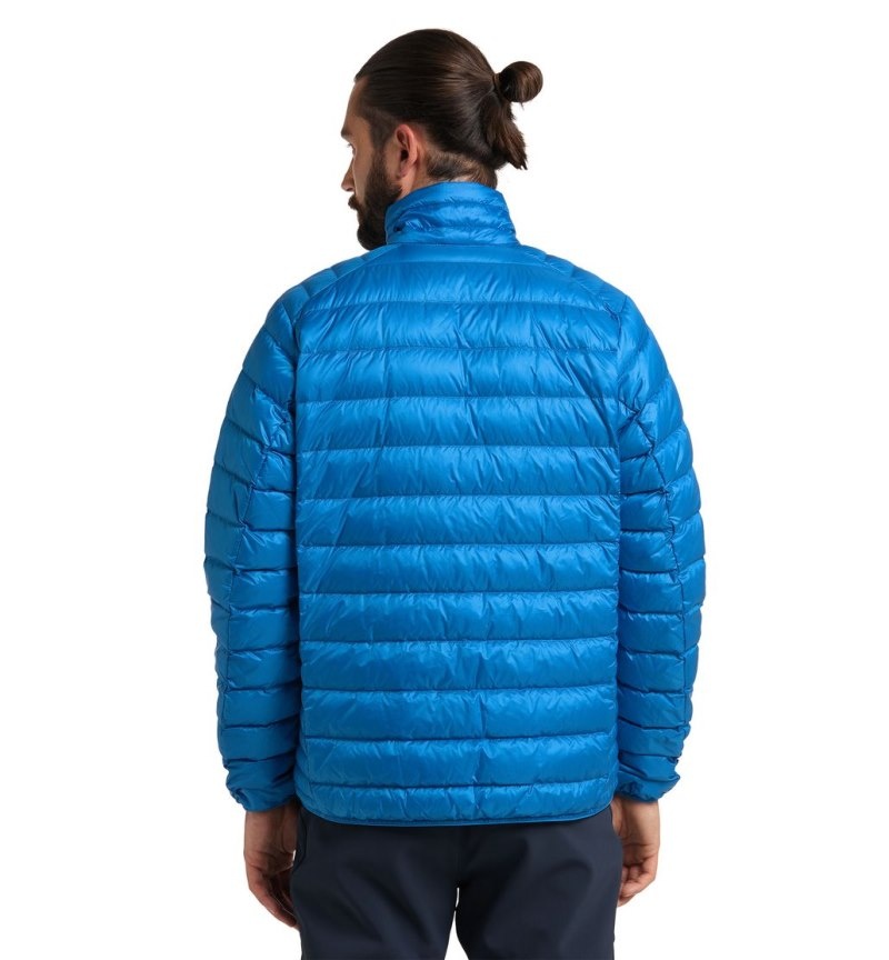 Men's Haglöfs Roc Down Jacket Insulated Jackets Blue Canada | OB40-519