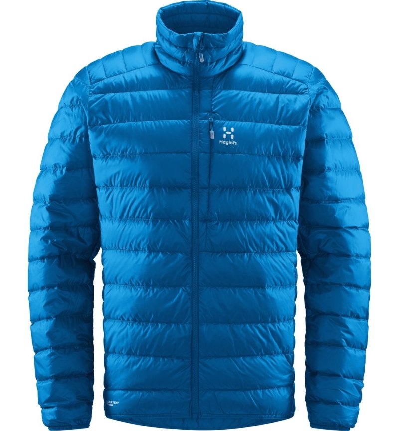 Men's Haglöfs Roc Down Jacket Insulated Jackets Blue Canada | OB40-519