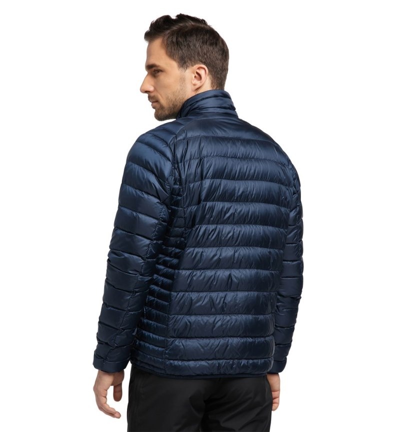 Men's Haglöfs Roc Down Jacket Insulated Jackets Blue Canada | LX48-885