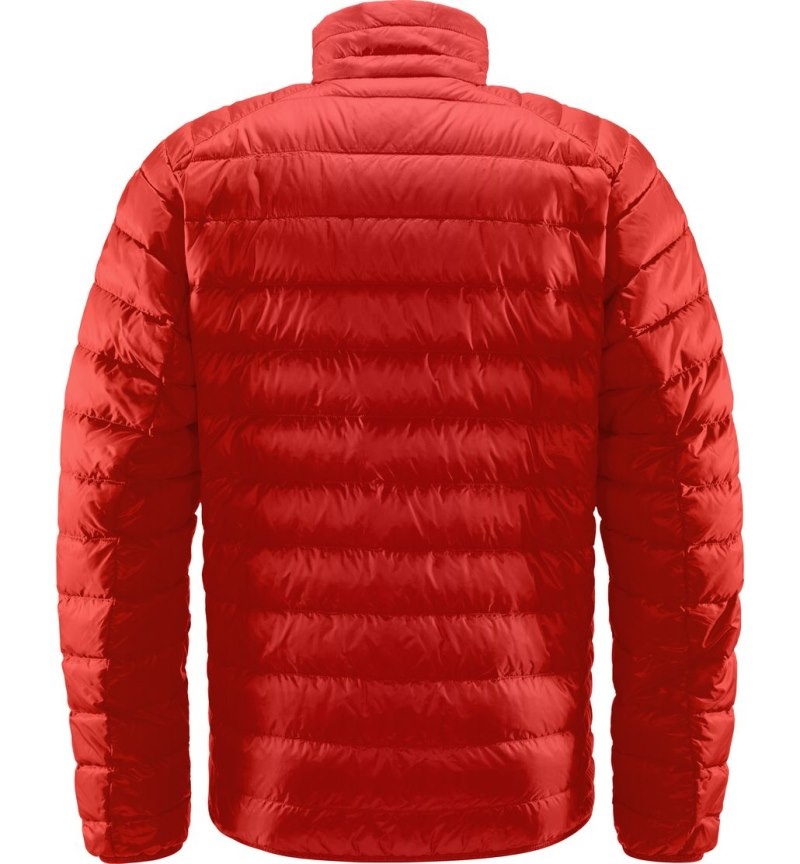 Men's Haglöfs Roc Down Jacket Insulated Jackets Red Canada | PF82-015