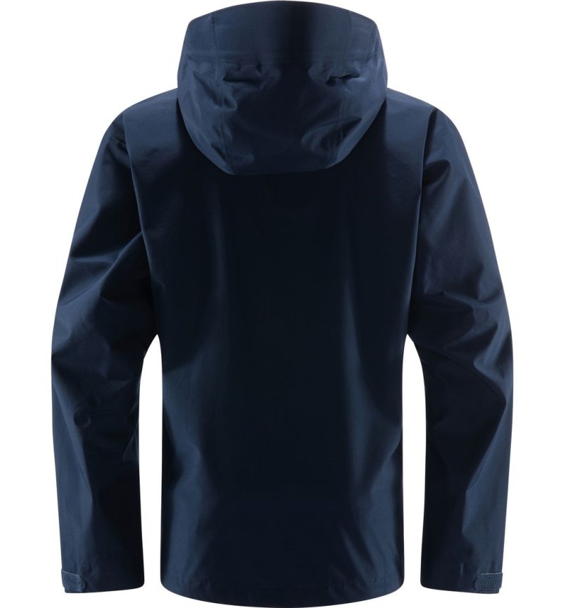 Men's Haglöfs Roc GTX Jacket Windbreaker Blue Canada | YJ18-134