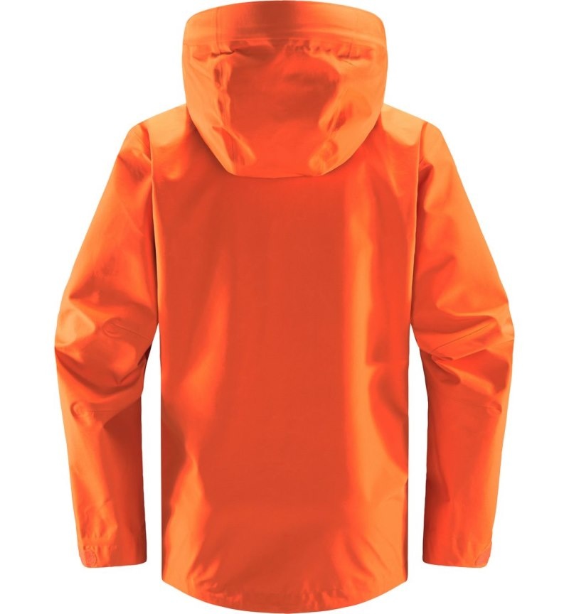 Men's Haglöfs Roc GTX Jacket Windbreaker Orange Canada | OZ51-450