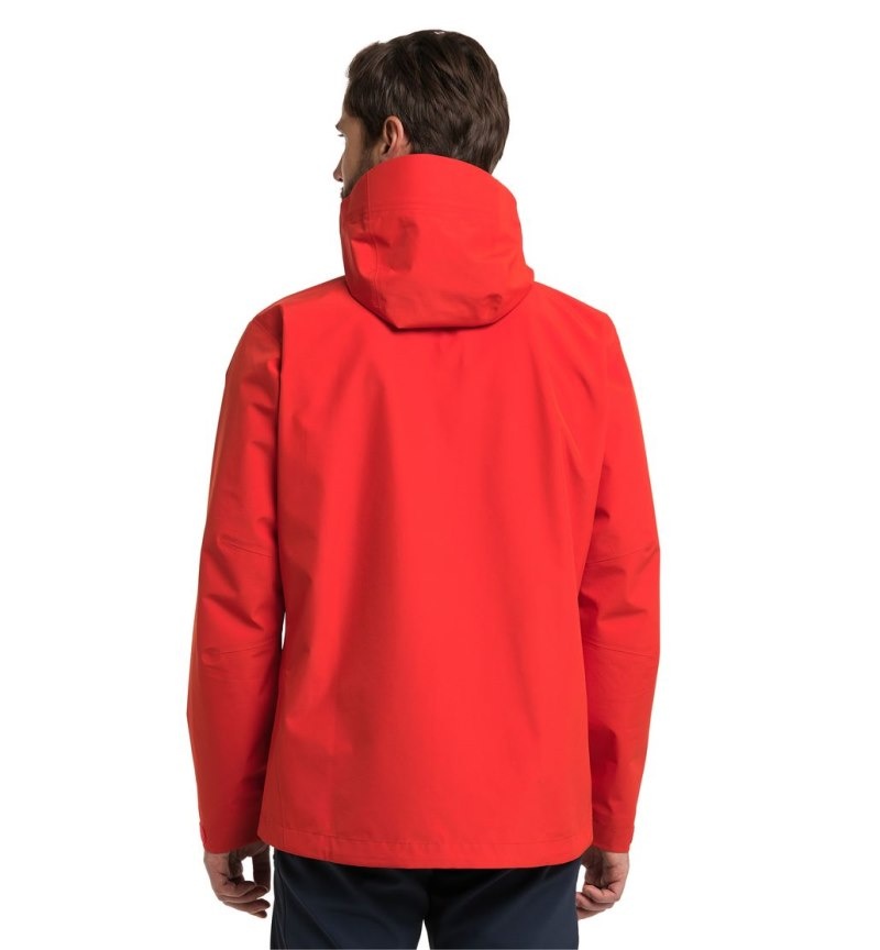 Men's Haglöfs Roc GTX Jacket Windbreaker Red Canada | IN19-467