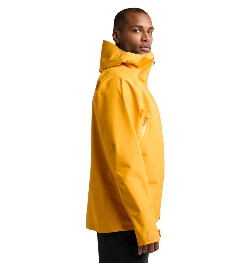 Men's Haglöfs Roc GTX Jacket Windbreaker Yellow Canada | NL19-167