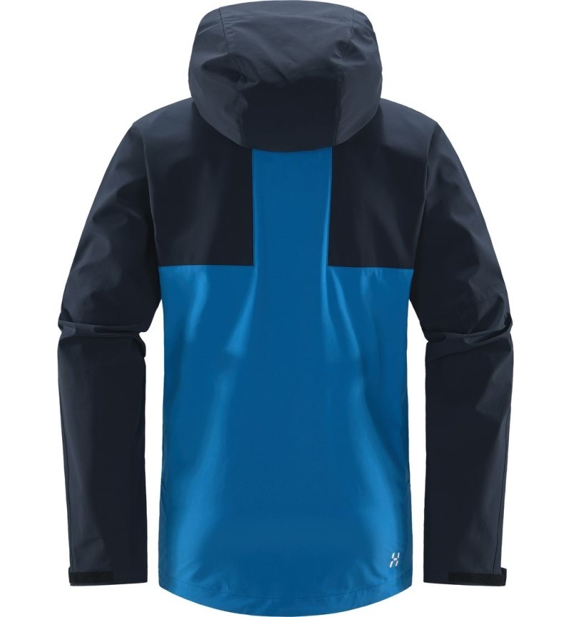 Men's Haglöfs Roc Sight Softshell Jacket Windbreaker Blue / Blue Canada | OX81-813