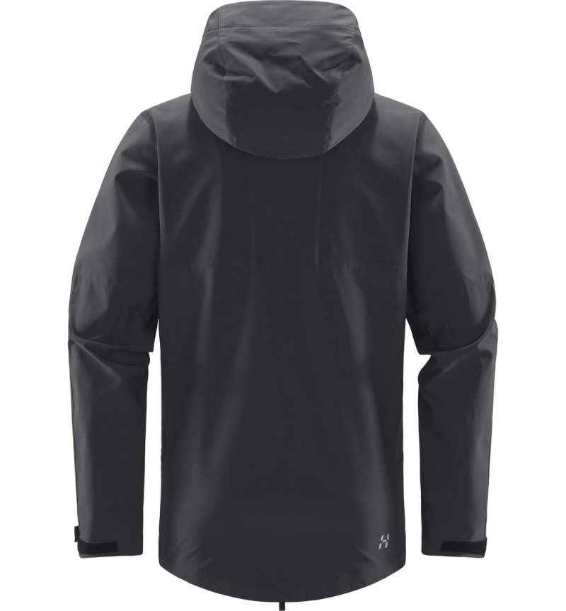 Men's Haglöfs Roc Sight Softshell Jacket Windbreaker Magnetite Canada | TQ37-678