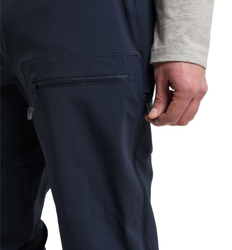 Men's Haglöfs Roc Sight Softshell Pant Softshell Trousers Blue Canada | YG93-628